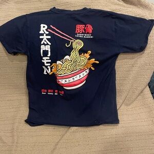 Zara Kids Navy Ramen Graphic Tee